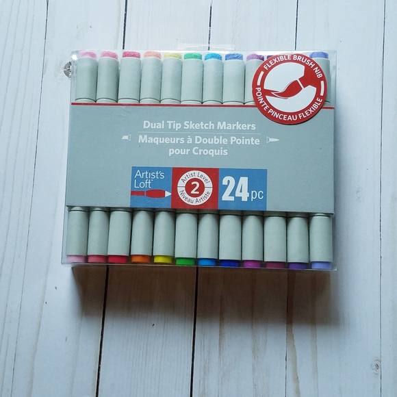 Artist's Loft Office Artists Loft Dual Tip Sketch Markers 24pc Bnib